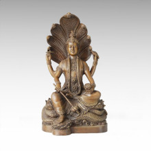 Buddha Statue Snake Bodhisattva Bronze Sculpture Tpfx-B101